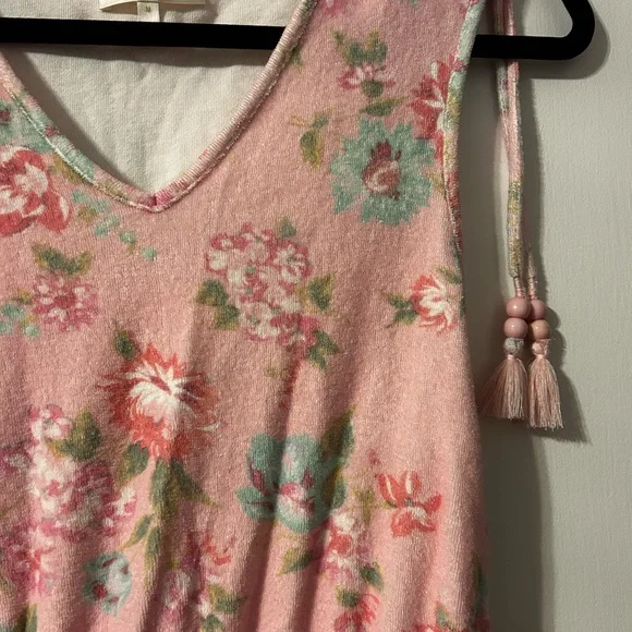 LoveShackFancy Pink Floral Terrycloth Romper - Picture 3 of 5